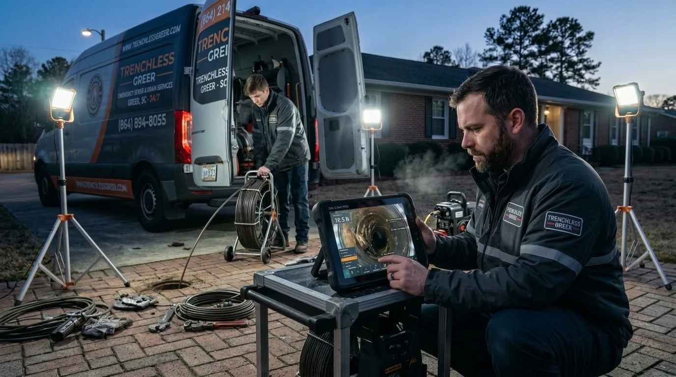 24/7 Emergency Sewer Repair Service Van Setup