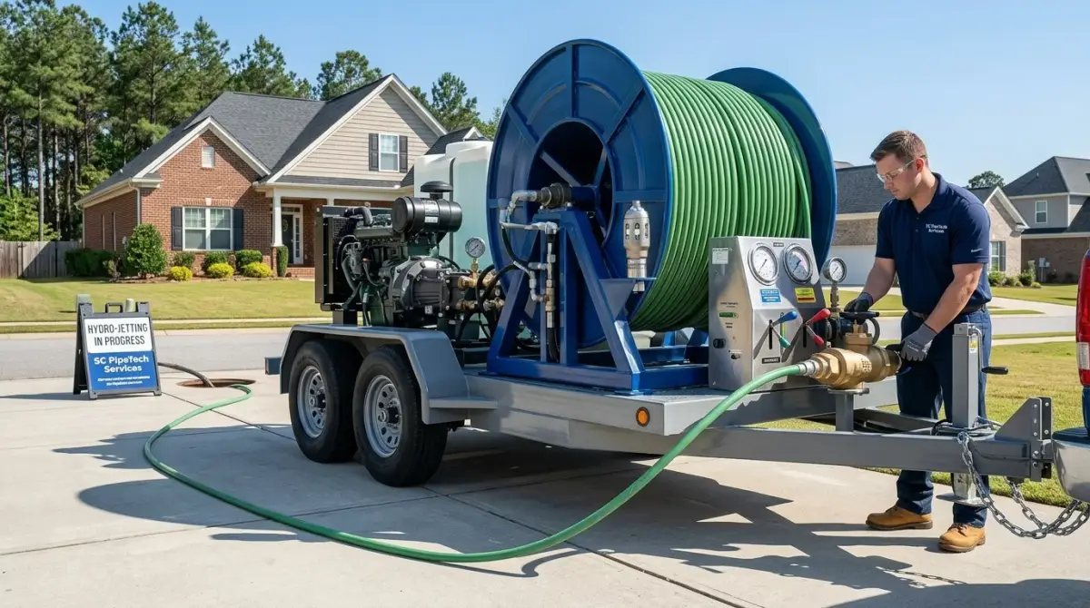 Trailer Mounted Commercial Hydro Jetting Rig Unit