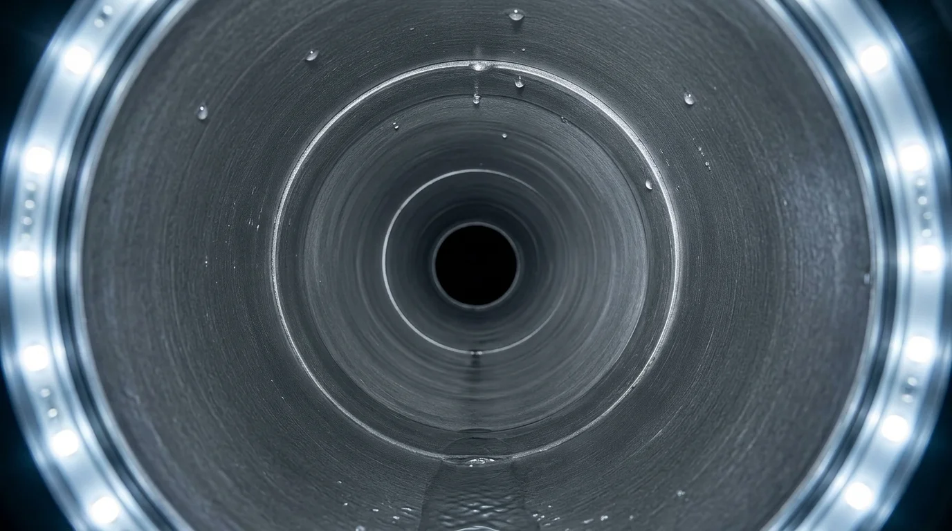 Internal Sewer Camera Audit Scoured Clean Pipe Interior